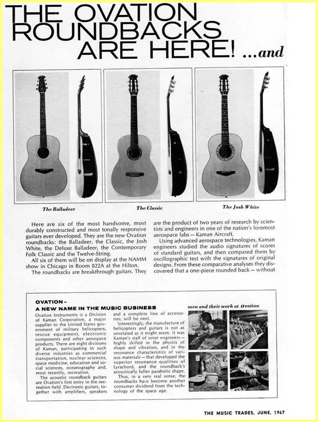 1967 Ovation NAMM Review from The Music Trades