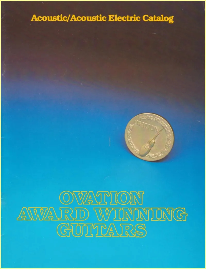 Ovation Award Winning Guitars - Acoustic/Acoustic Electric Catalog (1980)