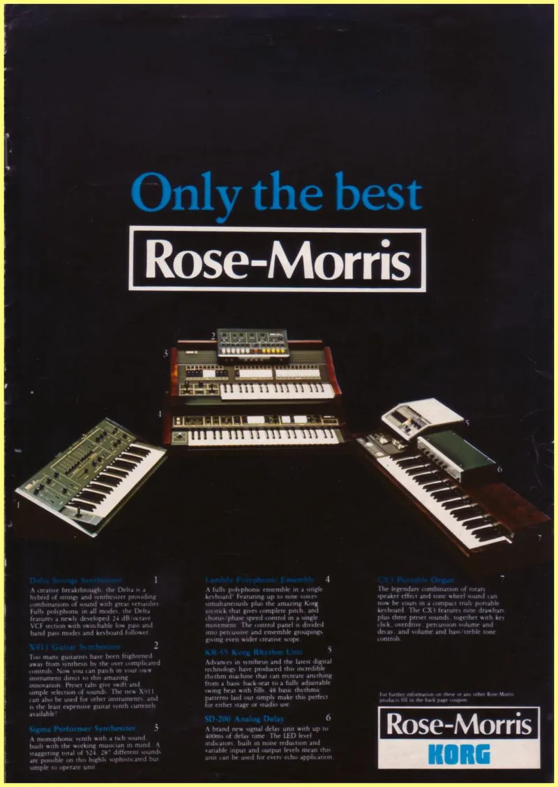 1979-1980 Ovation Rose-Morris Catalog (UK)