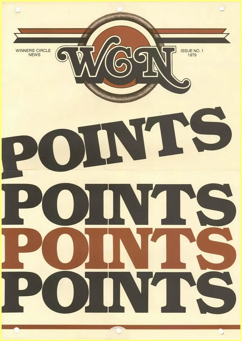 1979 Ovation Winners Circle News Issue #1