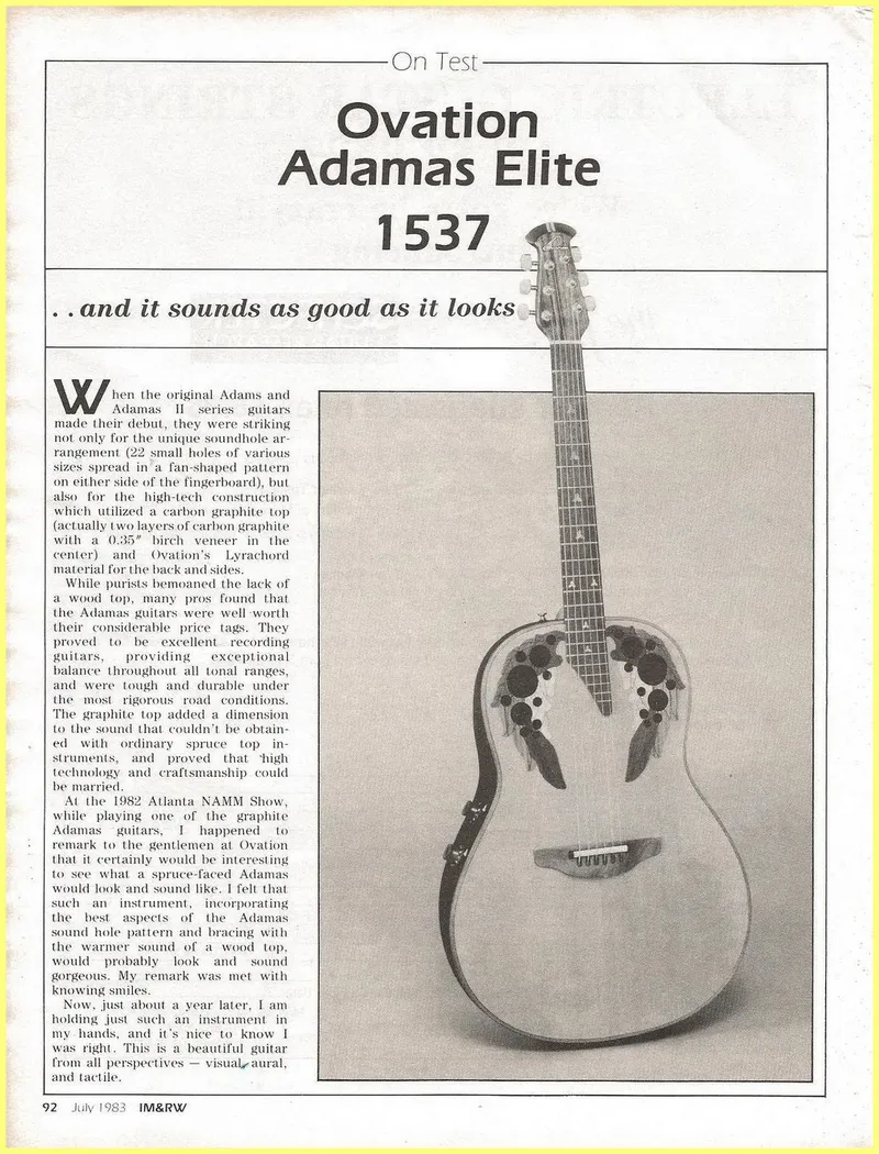 1983 Ovation 1537 US Review 01