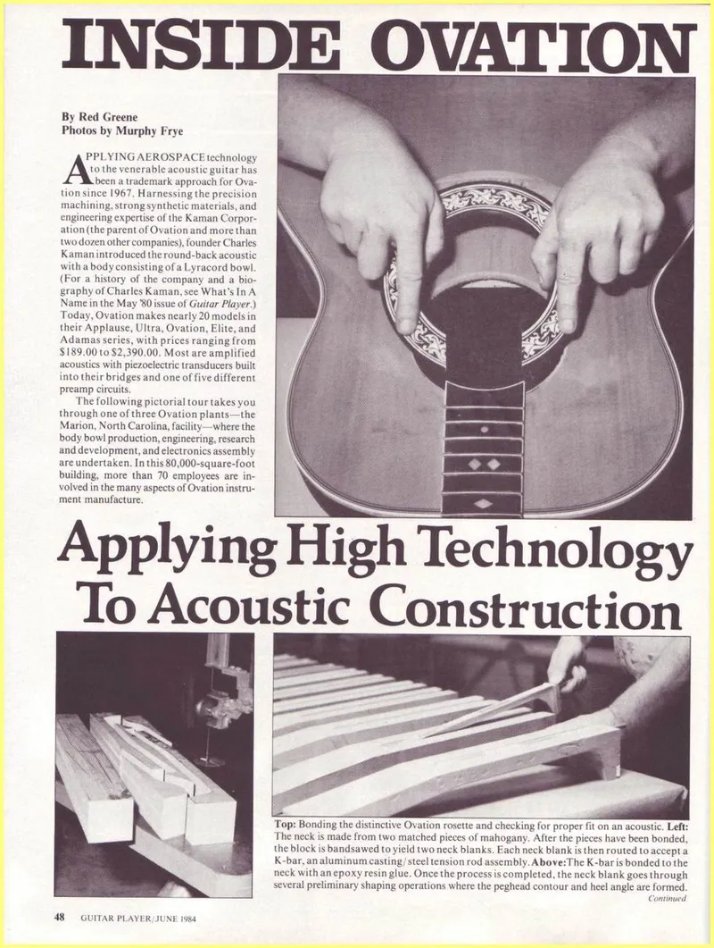 Inside Ovation: Guitar Player Magazine Factory Tour