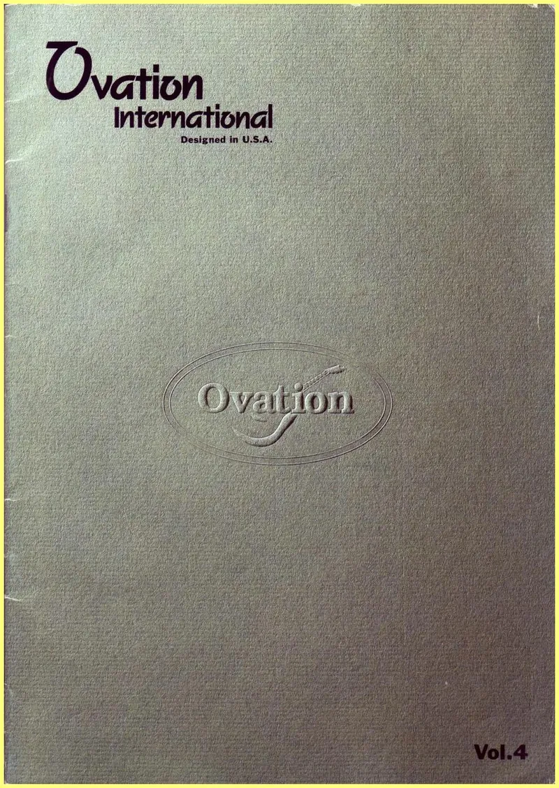 Ovation International Vol. 4 - Japanese Market Catalog (Nov 1994)
