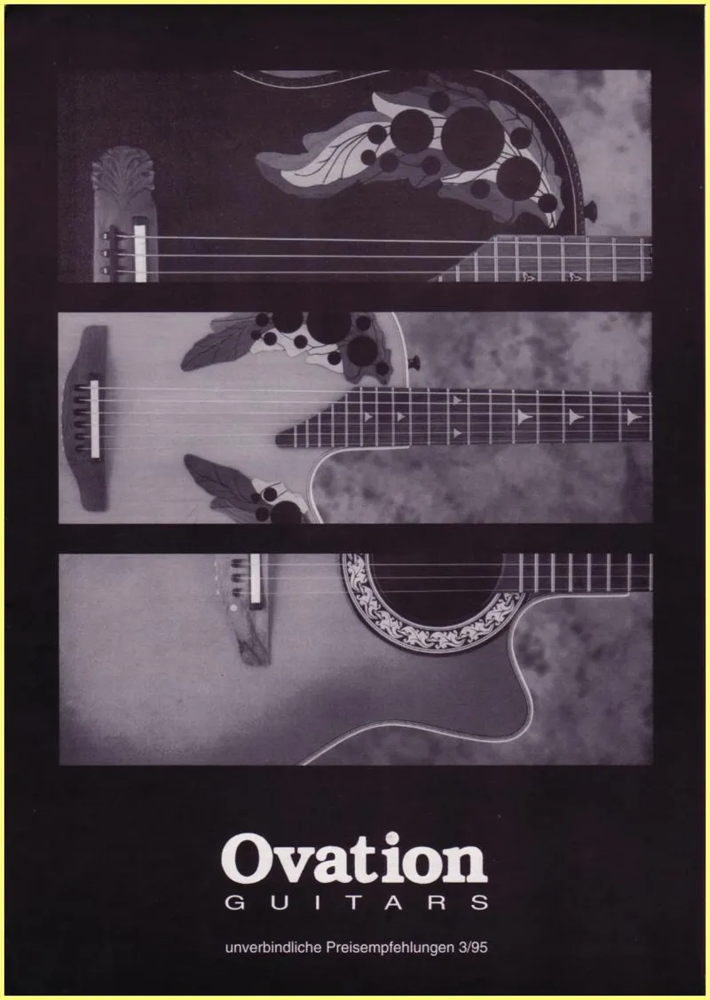 Ovation Guitars German Price List - Gesamtübersicht 3/95