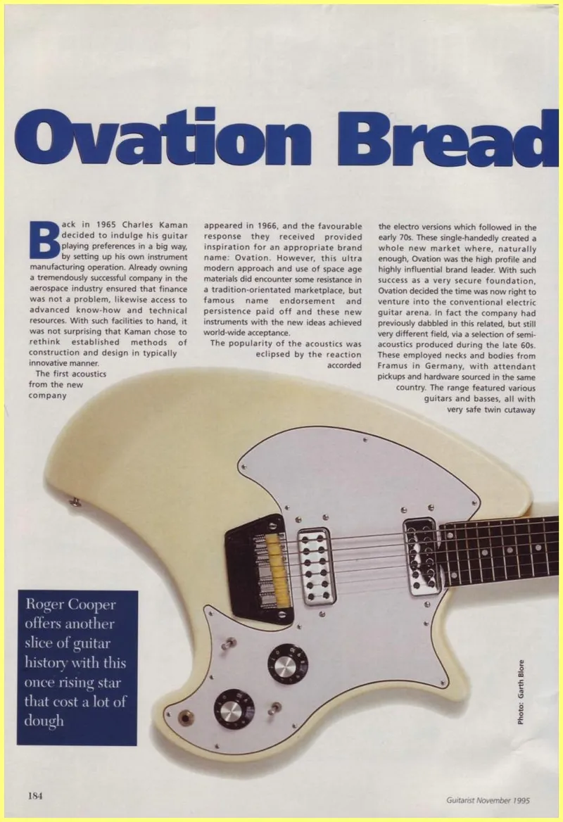 Ovation Breadwinner 1995 US Story