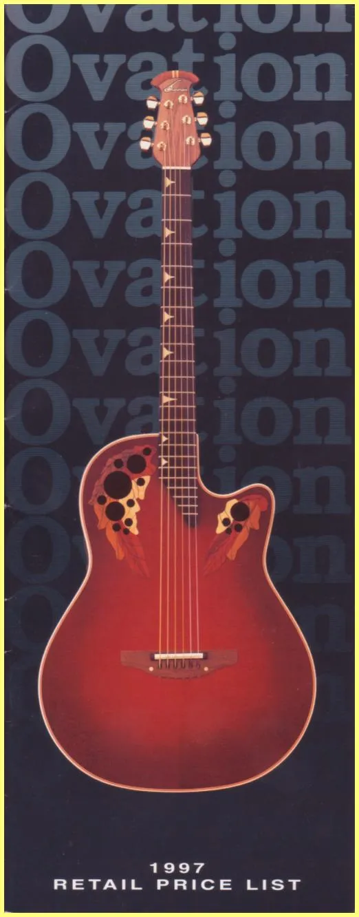 1997 Ovation Full Line US Catalog & Price List