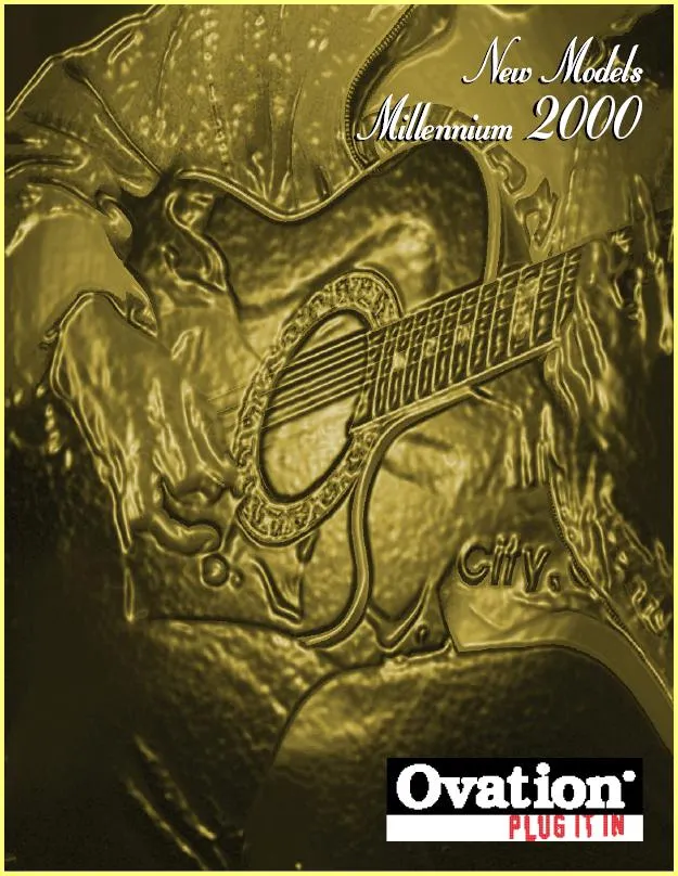 Ovation New Models Millennium 2000 Catalog