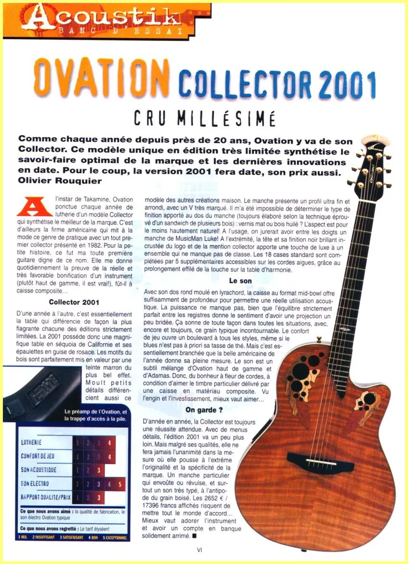 2001 Collector Fr review