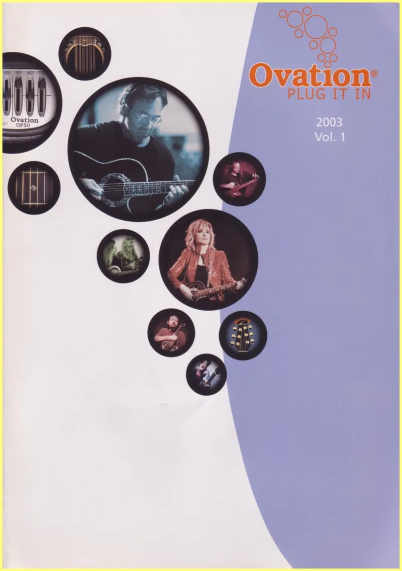2003 Ovation Plug It In Catalog Vol. 1 (Japanese Edition)