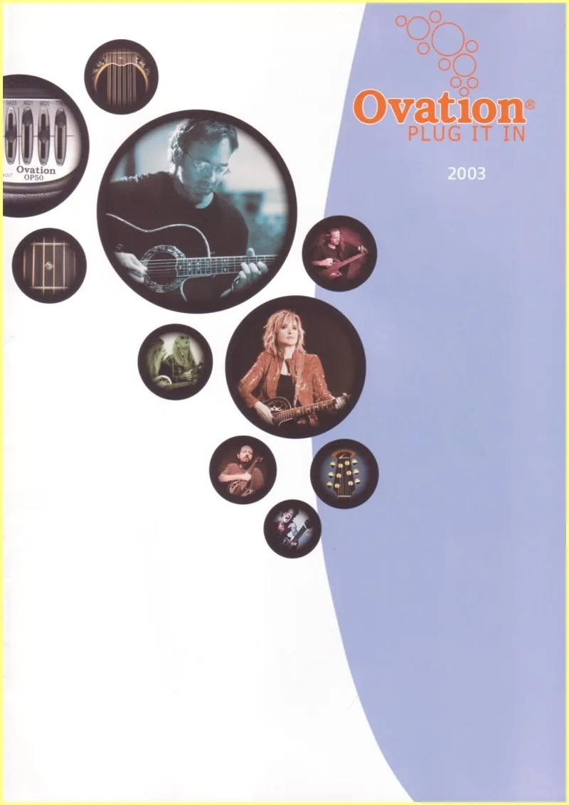 Ovation Guitars 2003 German Catalog - Plug It In