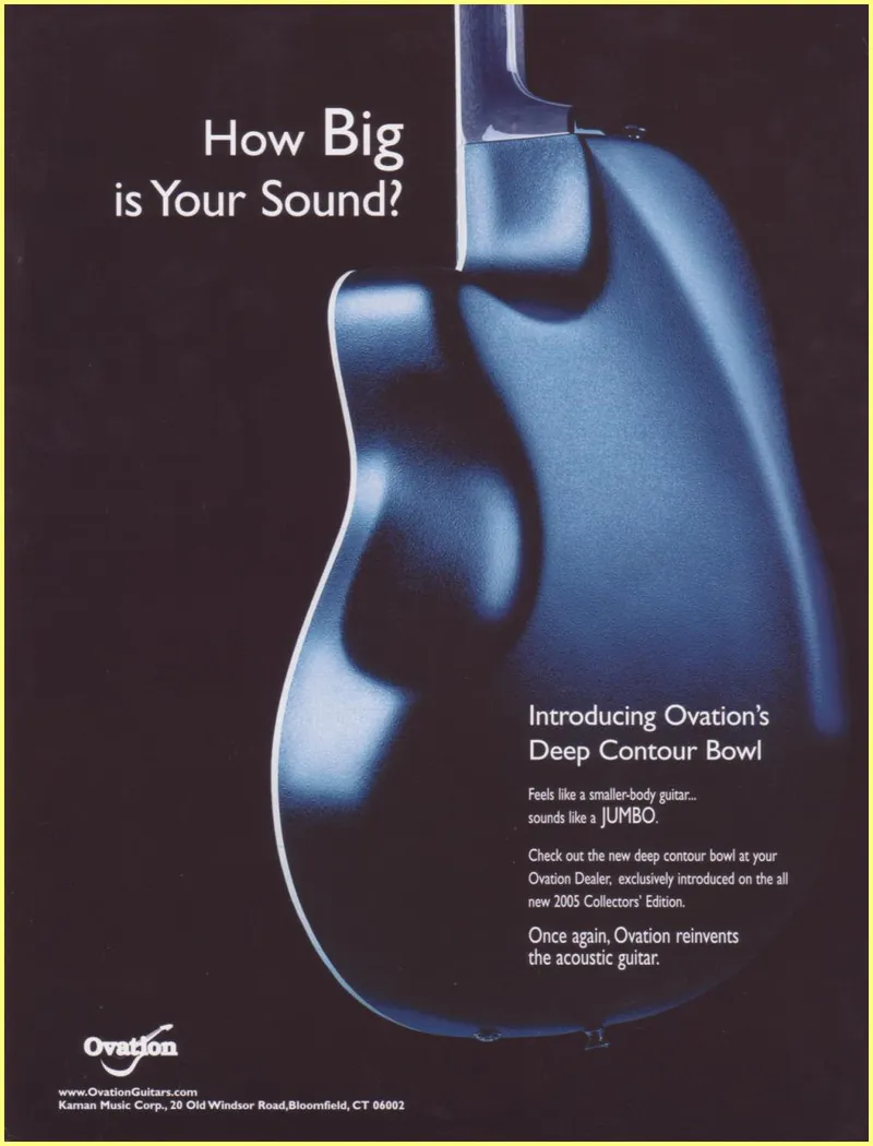 Ovation 2005 Collectors' Edition Deep Contour Bowl Specifications