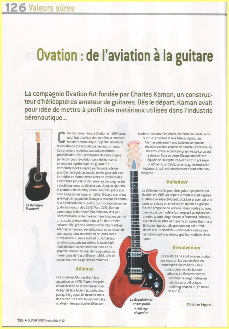 2005 Ovation Story French Article