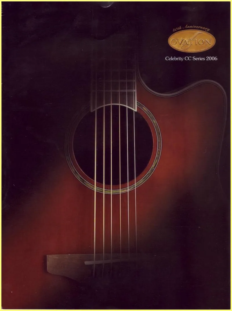 2006 Ovation Celebrity CC Series US Catalog