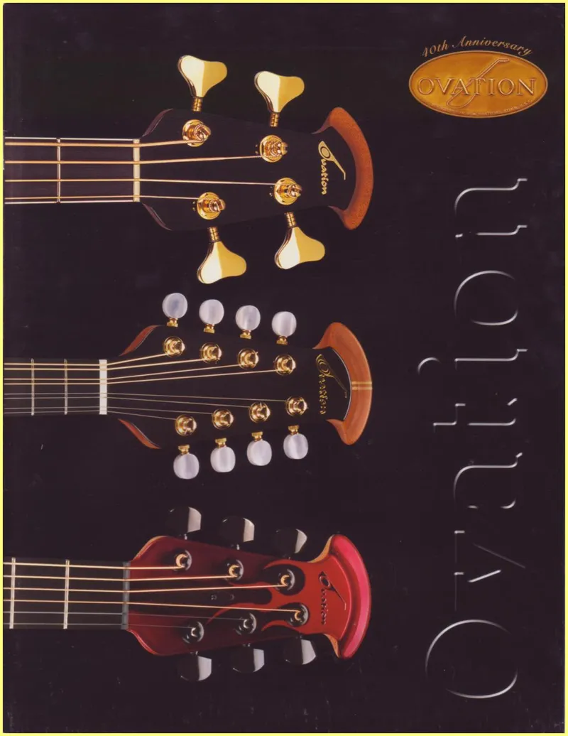 Ovation Guitars 40th Anniversary USA Catalog - LX Series