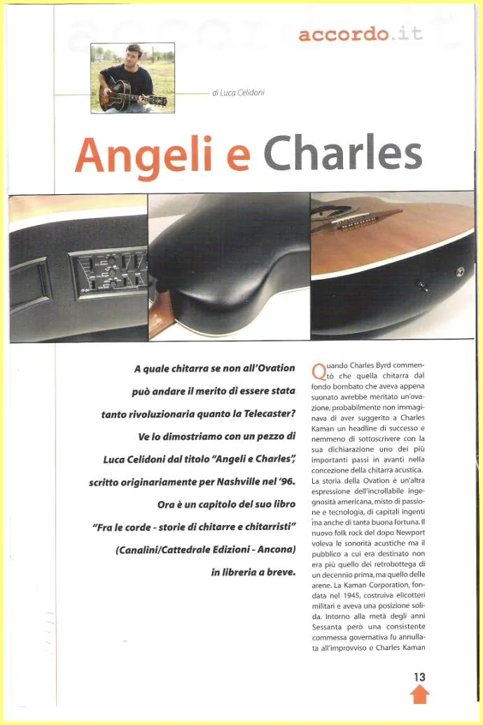 2008 Ovation Guitars Story Italian Mag