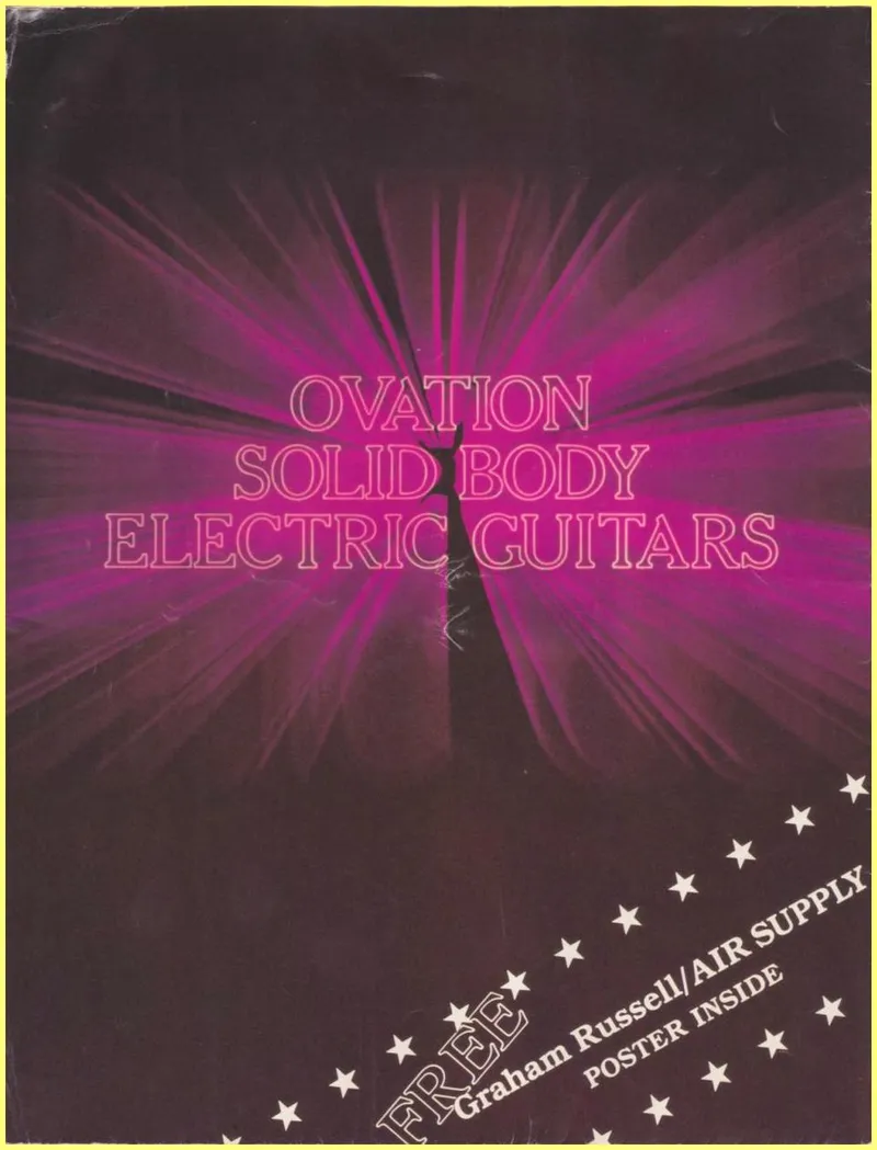 Ovation Solid Body Electric Guitars Catalog