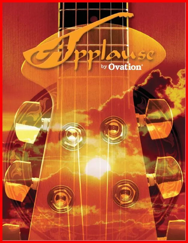 Applause by Ovation Guitar Catalog 2004