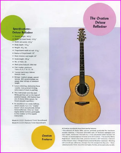 Deluxe Balladeer 1968 Brochure