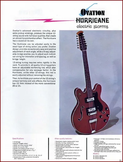Hurricane 1969 Brochure