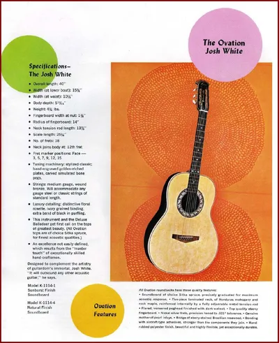 Josh White Brochure