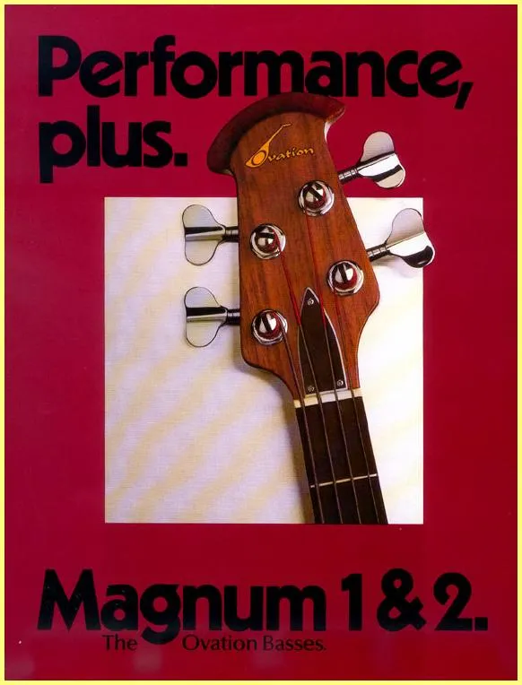 Ovation Magnum 1 & 2 Bass Guitar Brochure