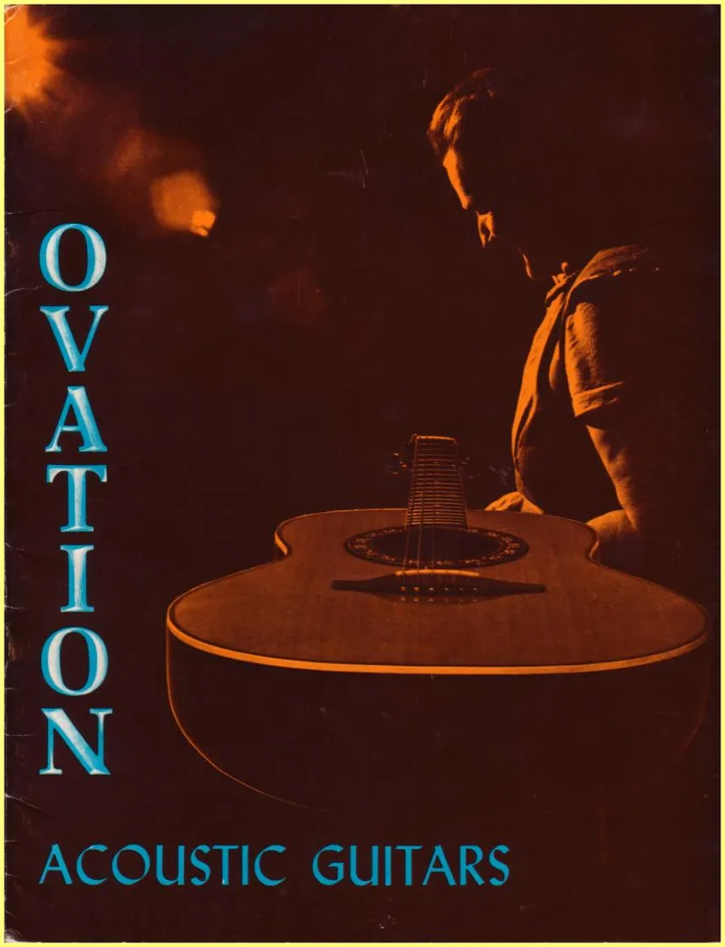 Ovation Acoustic Guitars 1972 Full Line Catalog