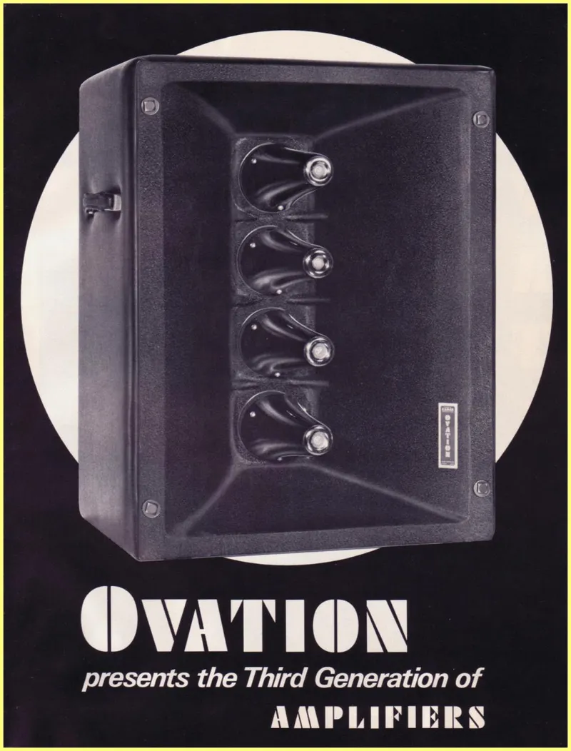 Ovation Third Generation Amplifiers Catalog 1969