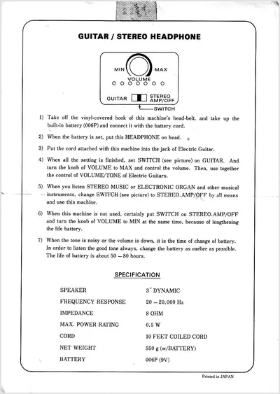 Ovation Headphones Manual