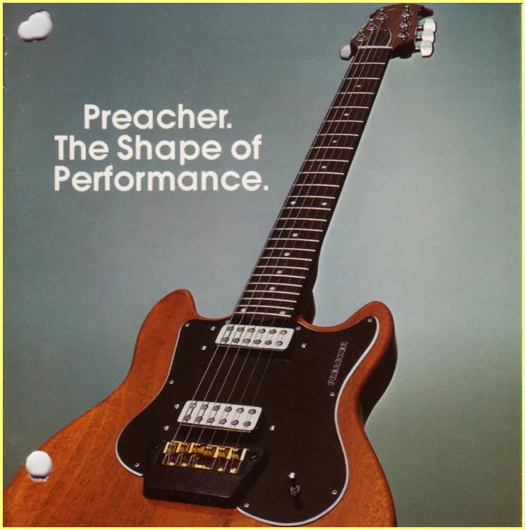 Ovation Preacher Electric Guitar Brochure