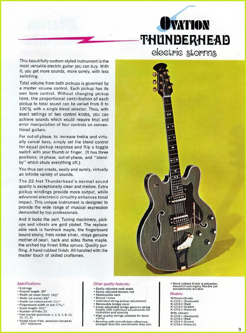 Thunderhead 1968 Brochure