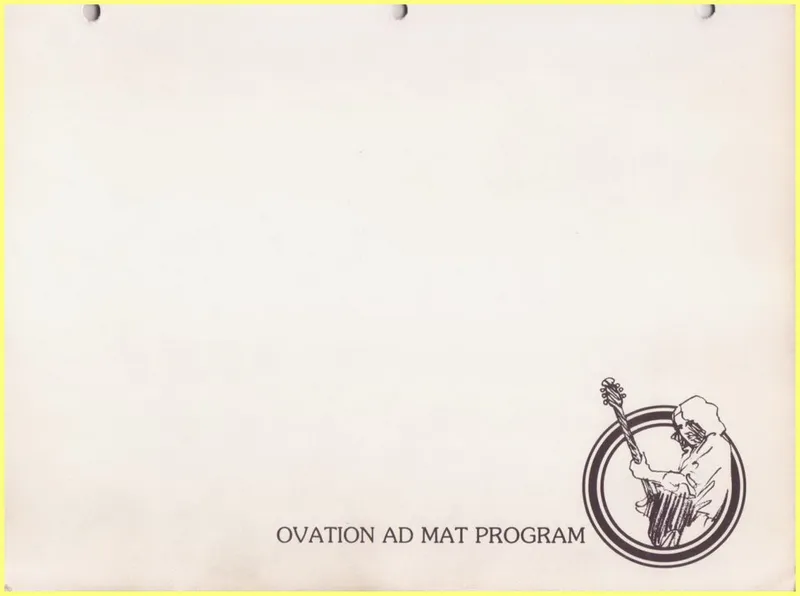 Ovation Ad Mat Program (1975)