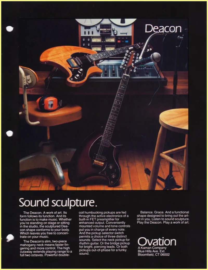 Ovation Deacon Guitar - Sound Sculpture