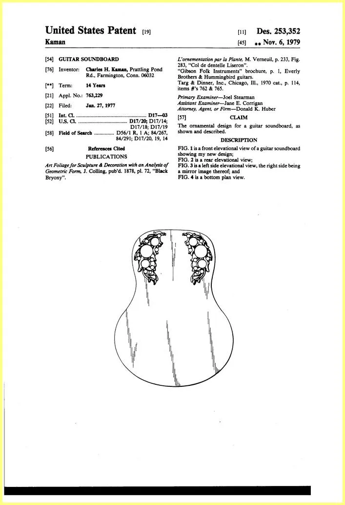 Adamas Sound Board 1977 Soundboard Patent
