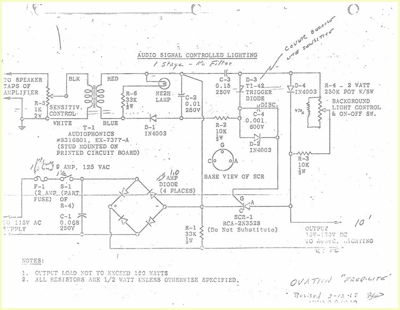Audio Signal Controlled Lighting