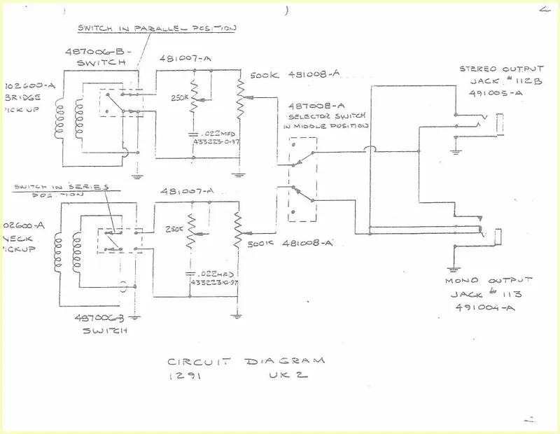 Ovation UK II 1291 Circuit Diagram