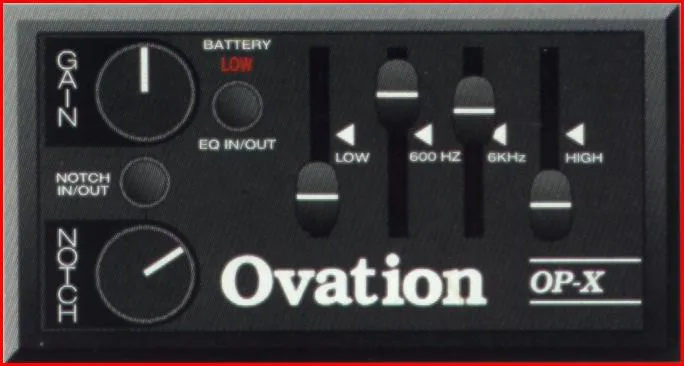 Ovation OP-X Guitar Preamp