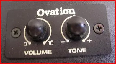 Ovation  Preamp Control Panel – Ukulele 2 knobs
