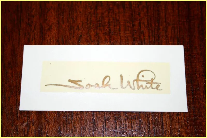 Original Josh White Signature Decal