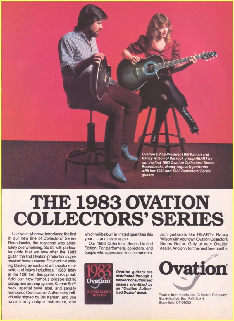 1983 Ovation Collectors' Series Guitar Advertisement