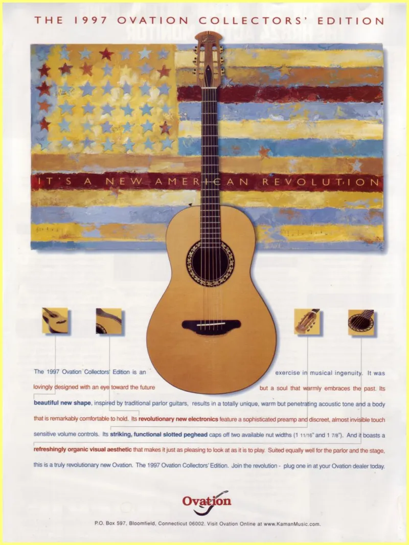 The 1997 Ovation Collectors' Edition Advertisement