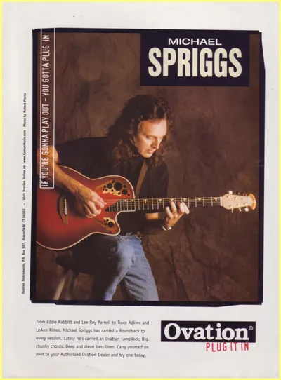 1998 Ovation & M.Spriggs US Ad