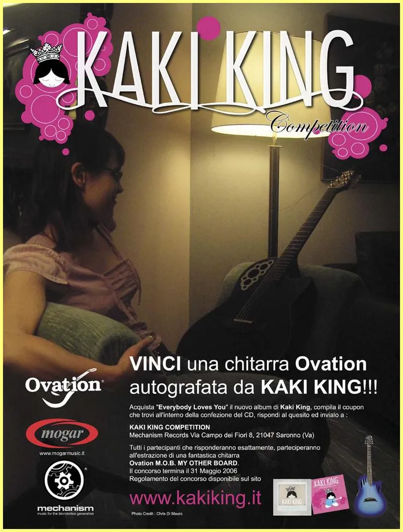 Kaki King Competition – Win an Autographed Ovation Guitar (Italian Promo, 2006)