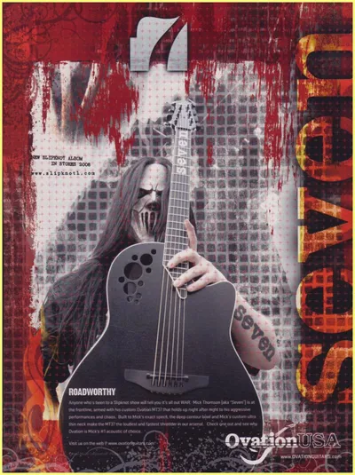 希少 Ovation MT37-5 Mick Thomson Slipknot Ovation Mick Thomson