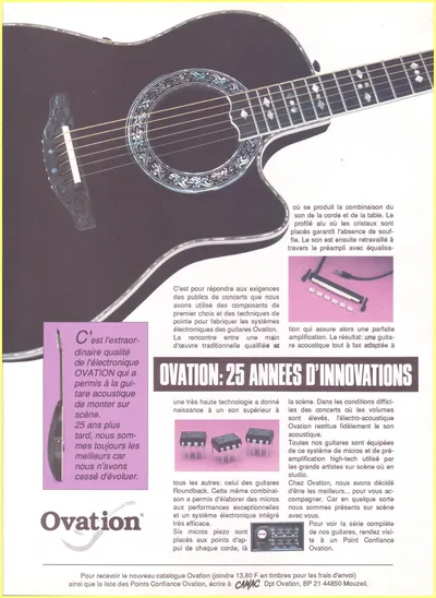 25 Années d Innovation 1991 French Ad