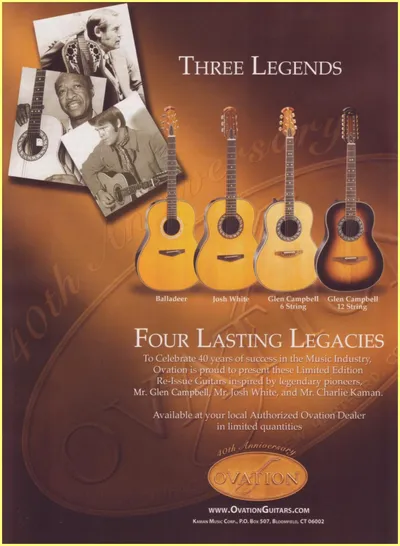 3 Ovation Legend US 2006 Ad