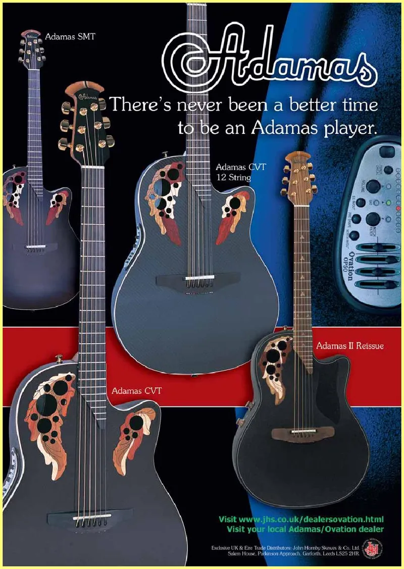 Adamas Guitar Advertisement - There's Never Been a Better Time to Be an Adamas Player
