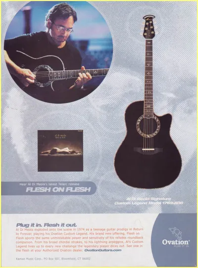 Al Di Meola Signature Ovation Ad