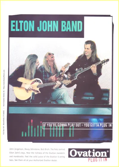 Elton John Band 97 US Ovation Ad