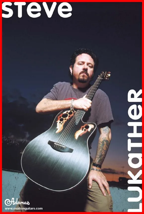 Ovation Guitars Adamas Series - Steve Lukather Artist Endorsement Ad