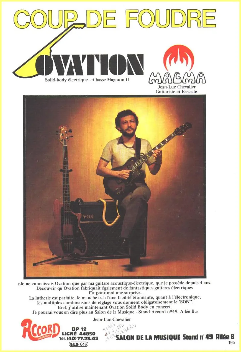 Coup de Foudre - Ovation & Magma featuring Jean-Luc Chevalier